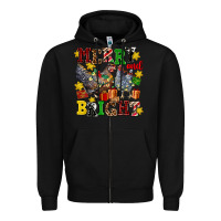 Black chicken merry and bright Zipper Hoodie - AdoDesignShop