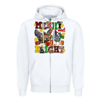 White chicken merry and bright Zipper Hoodie - AdoDesignShop