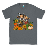 Charcoal Heather Fall heifer cows Classic Tee - RanaPortraitStore