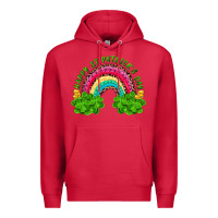 Cardinal Happy St. Patrick's Day Rainbow And Shamrock Premium Hoodie - RanaPortraitStore
