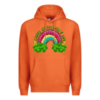 Carrot Happy St. Patrick's Day Rainbow And Shamrock Premium Hoodie - RanaPortraitStore