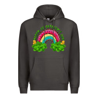Smoke Happy St. Patrick's Day Rainbow And Shamrock Premium Hoodie - RanaPortraitStore