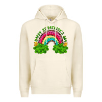 Tofu Happy St. Patrick's Day Rainbow And Shamrock Premium Hoodie - RanaPortraitStore