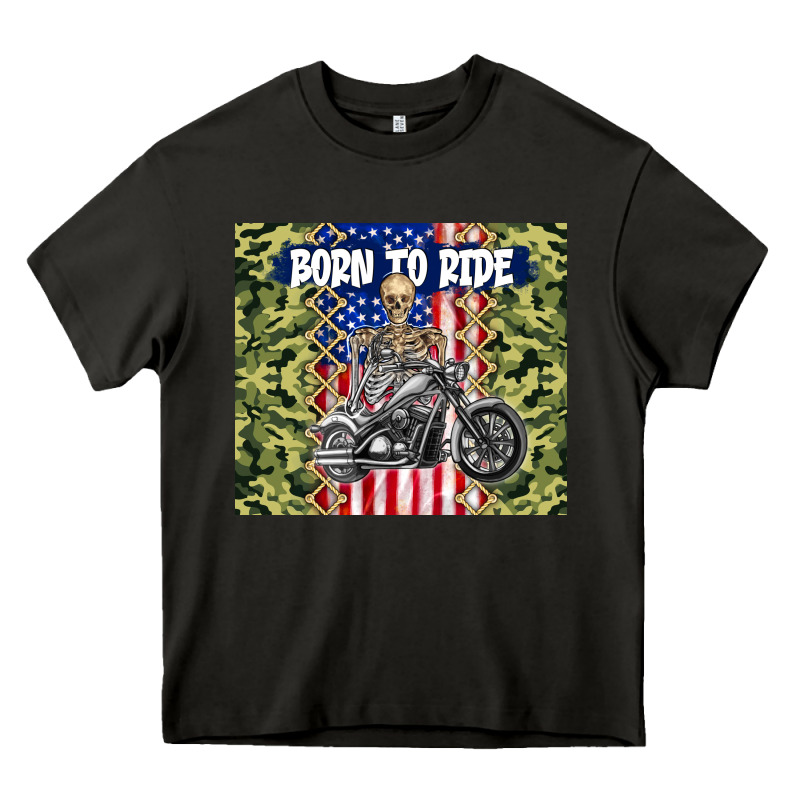 Born To Ride Heavy Core Tee by TumblerDesignByShophia | Teevron