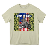 Mossy born to ride Heavy Core Tee - TumblerDesignByShophia