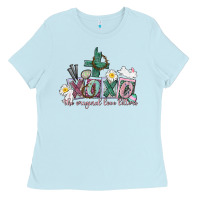 Baby Blue Xoxo the original love language Easter Day Ladies Tee - CowGirlArtShop