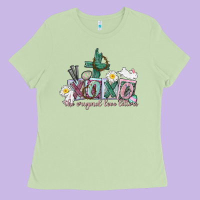Xoxo The Original Love Language Easter Day Ladies Tee Designed By Cowgirlartshop