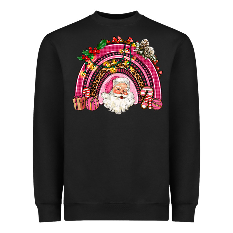Pink Christmas Rainbow Heavyweight Sweatshirt by AdoDesignShop | Teevron
