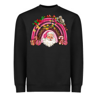 Black pink christmas rainbow Heavyweight Sweatshirt - AdoDesignShop