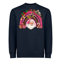 Navy pink christmas rainbow Heavyweight Sweatshirt - AdoDesignShop