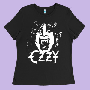 Crazy Train Vintage Rock Ladies Tee Designed By Artisfamous