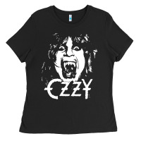 Black crazy train vintage rock Ladies Tee - artisFamous