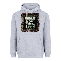 Heather Grey whiskey bent hell bound black Heavyweight Hoodie - AdoDesignShop