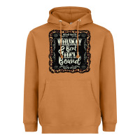 Whiskey Bent Hell Bound Black Heavyweight Hoodie | Teevron