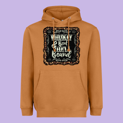 Whiskey Bent Hell Bound Black Heavyweight Hoodie Designed By Adodesignshop