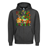 Charcoal Heather full of holiday spirit Zipper Hoodie - AdoDesignShop