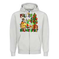 Full Of Holiday Spirit Zipper Hoodie | Teevron