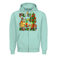 Seafoam full of holiday spirit Zipper Hoodie - AdoDesignShop
