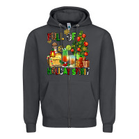 Smoke full of holiday spirit Zipper Hoodie - AdoDesignShop