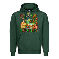 Sports Green full of holiday spirit Zipper Hoodie - AdoDesignShop