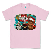 Bubblegum Pink small town christmas Classic Tee - CowGirlArtShop