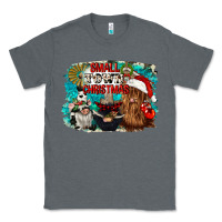 Charcoal Heather small town christmas Classic Tee - CowGirlArtShop