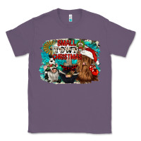 Lavender small town christmas Classic Tee - CowGirlArtShop