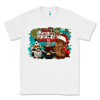 White small town christmas Classic Tee - CowGirlArtShop