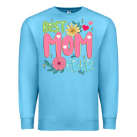 Ocean Blue best mom ever Premium Sweatshirt - JahusDesignShop
