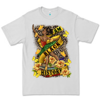 Dove Grey i am black history Premium Tee - CowGirlArtShop