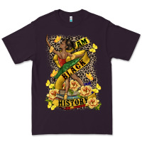 Plum i am black history Premium Tee - CowGirlArtShop