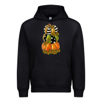 Black pumpkin polka dot, sunflower Urban Hoodie - JahusDesignShop