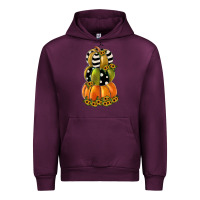 Mauve Wine pumpkin polka dot, sunflower Urban Hoodie - JahusDesignShop