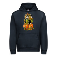 Navy pumpkin polka dot, sunflower Urban Hoodie - JahusDesignShop
