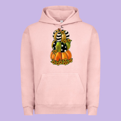 Pumpkin Polka Dot, Sunflower Urban Hoodie Designed By Jahusdesignshop