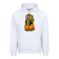 White pumpkin polka dot, sunflower Urban Hoodie - JahusDesignShop