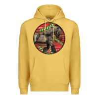 Antique Gold Belgian Horse Christmas Premium Hoodie - LillyAllenDesigns