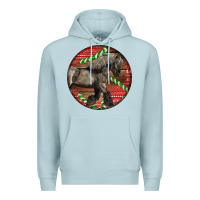 Blue Mist Belgian Horse Christmas Premium Hoodie - LillyAllenDesigns