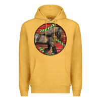 Mustard Belgian Horse Christmas Premium Hoodie - LillyAllenDesigns