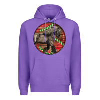 Purple Belgian Horse Christmas Premium Hoodie - LillyAllenDesigns