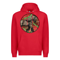 Red Belgian Horse Christmas Premium Hoodie - LillyAllenDesigns