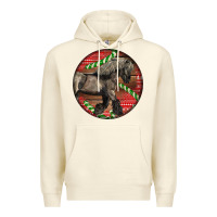 Sandshell Belgian Horse Christmas Premium Hoodie - LillyAllenDesigns