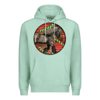 Seafoam Belgian Horse Christmas Premium Hoodie - LillyAllenDesigns