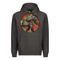Smoke Belgian Horse Christmas Premium Hoodie - LillyAllenDesigns