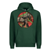 Sports Green Belgian Horse Christmas Premium Hoodie - LillyAllenDesigns