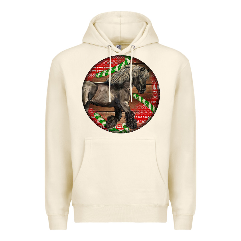Belgian Horse Christmas Premium Hoodie by LillyAllenDesigns | Teevron