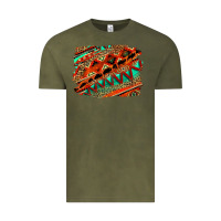 Vintage Olive western aztec background pattern Vintage Tee - OliviaCreatesArt