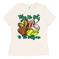 Bone Take me out to the ballgame Ladies Tee - HowdyJamesFarm