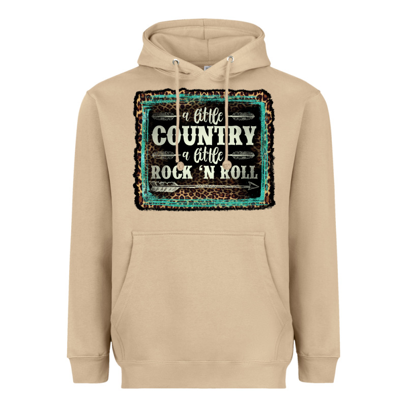 A Little Country A Little Rock N Roll Heavyweight Hoodie by AdoDesignShop | Teevron