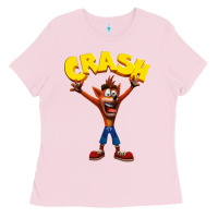 Bubblegum Pink crash bandicoot Ladies Tee - artisFamous
